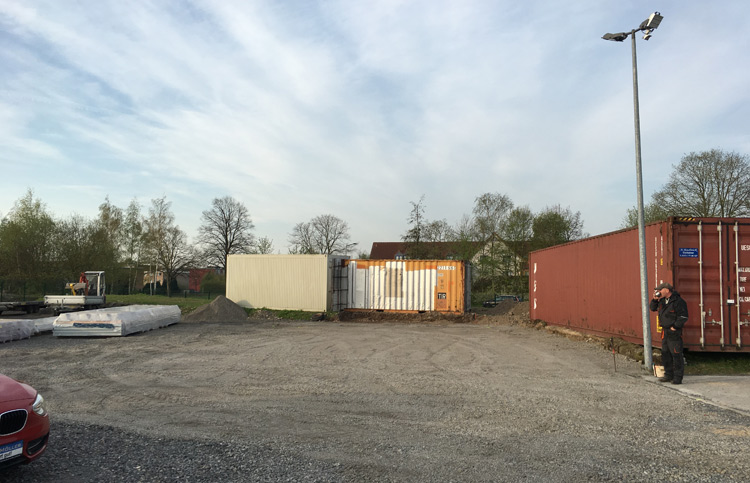 Reifenlagerhalle HA2600 auf Schotteruntergrund