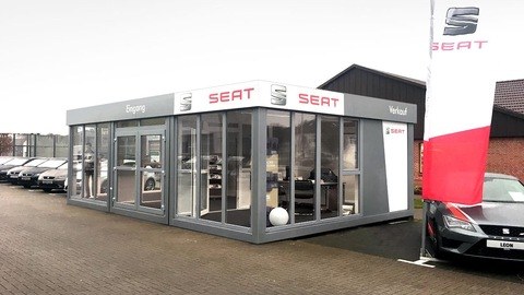 Verkaufspavillon Raummodule Büropavillon