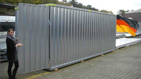 Materialcontainer 6m x 2m verzinkt