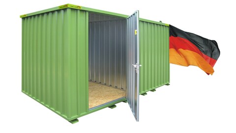 Schnellbaucontainer lackiert