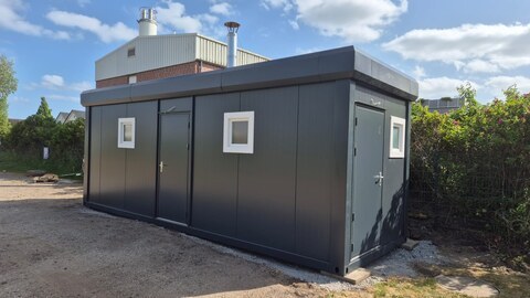 Sanitärcontainer von Hacobau für Campingplätze