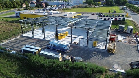 Hallen aus Stahl mit Hacobau GmbH günstig bauen als Systemstahlhalle