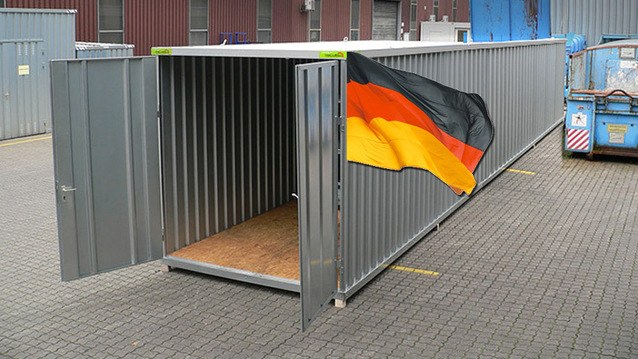 Materialcontainer 12m x 2m verzinkt