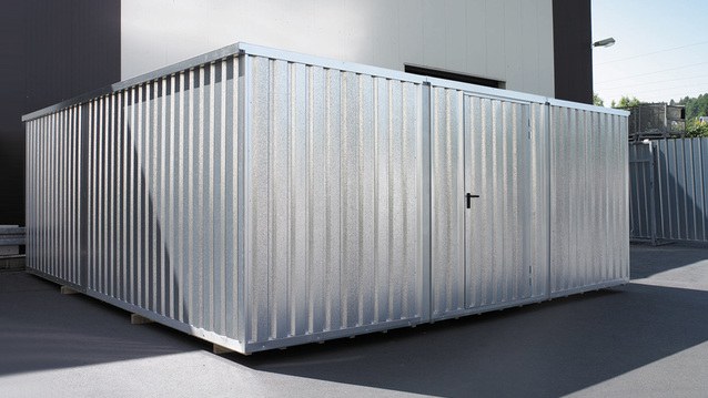 Containercombination geliefert und montiert für Autohaus Wigger