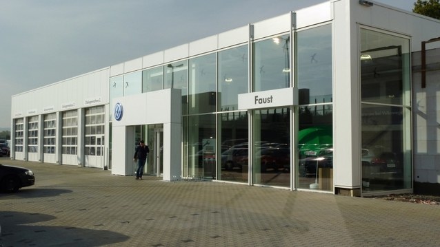 Ausstellungshallen für Autohäuser und KFZ Betriebe