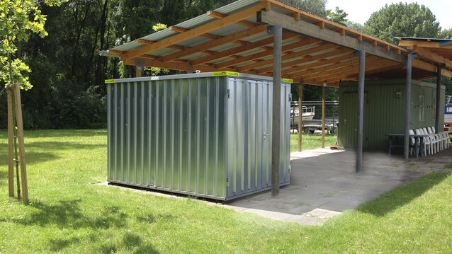 Container zur Lagerung von Materialien und Baustoffen