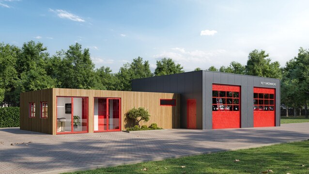 Feuerwachen und Rettungswachen günstig bauen in Modulbauweise