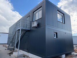 Buerocontaineranlagen günstig bauen mit Hacobau Buerocontainer günstig bauen mit Hacobau