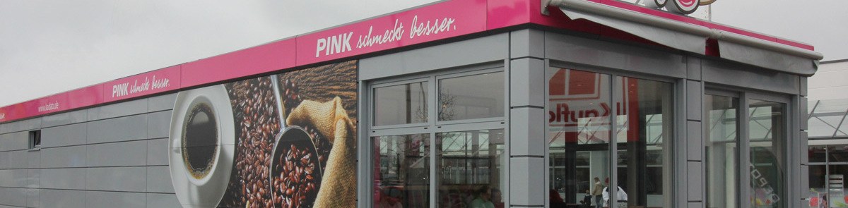 Containeranlagen / Containergebäude Verkaufspavillon für Bäckereien in mobiler Ausführung