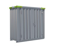 Baucontainer 1m x 2m mit Doppelflügeltür