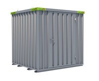 Baustellencontainer 2m x 2m mit Einflügeltür