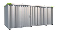 Lagercontainer 5m x 2m mit Einflügeltür lange Seite