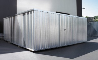 Containercombination geliefert und montiert für Autohaus Wigger