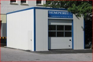Hallenbau für kfz-Werkstatt