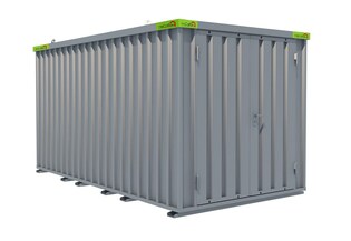 Lagercontainer 4m x 2m mit Doppelflügeltür