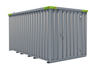 Lagercontainer 4m x 2m mit Einflügeltür