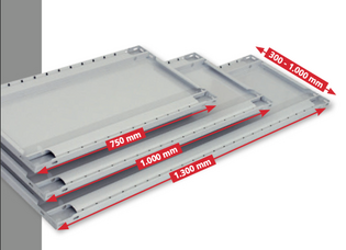 Veränderbare Breiten und Tiefen für Fachböden und Lagerböden