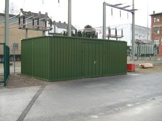 Lagercontainer lackiert 