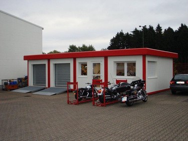 Werkstattcontainer für Harley Davidson