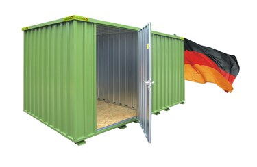 Schnellbaucontainer lackiert