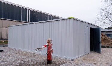 Karlsruher Institut für Technologie baut Reifenlagerhalle mit Hacobau