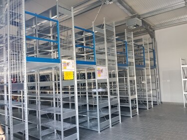 Regalanlagen mit Lagerb&uuml;hnen g&uuml;nstig planen und bauen mit Hacobau
