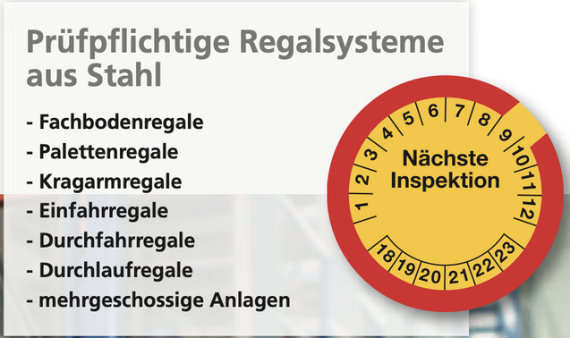 Stahlregale mit Prüfpflichtiger Inspektion von Hacobau aus Berlin