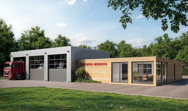 Feuerwehrgerätehäuser günstig bauen in Modulbauweise